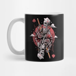 Samurai Skull Card - Dark Goth Skeleton Japanese Oriental Gift Mug
